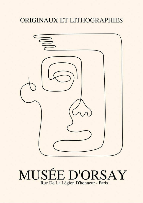 Plakat „Impresyjna twarz” inspirowany Picassem