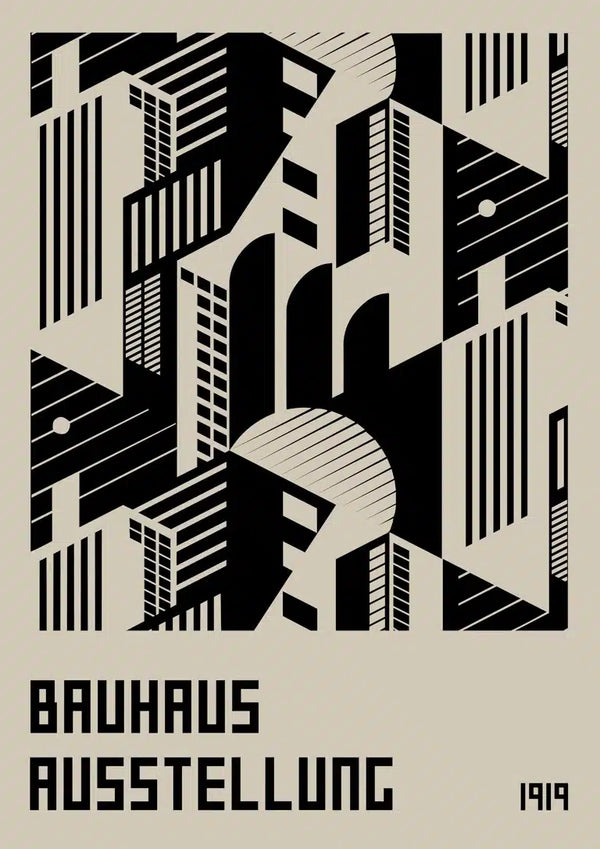 Plakat Bauhaus Ausstellung 1919