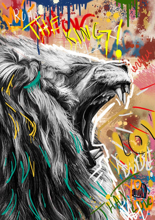 Plakat Graffiti Lion nr 1