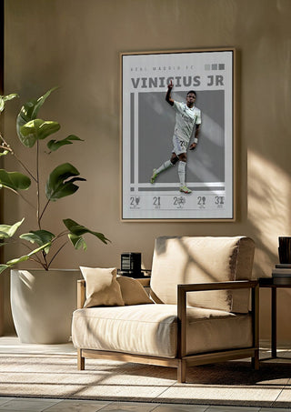 Vinicius Jr. - Real Madrid Football Poster