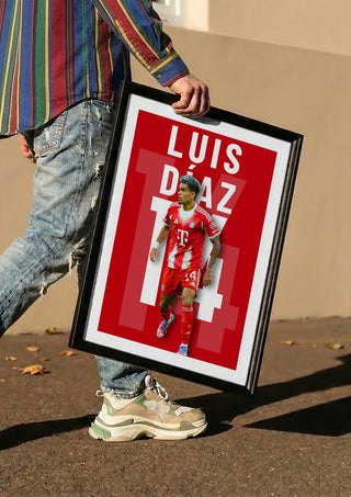 Luis Diaz  - Bayern Munich Football Poster