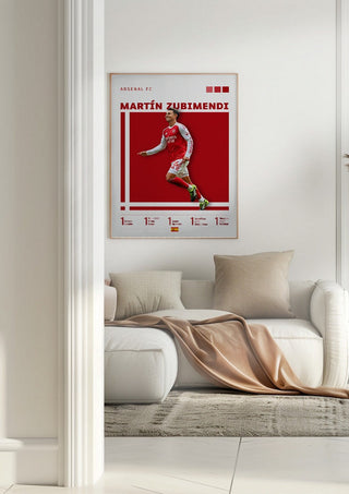 Martín Zubimendi - Arsenal  Football Poster