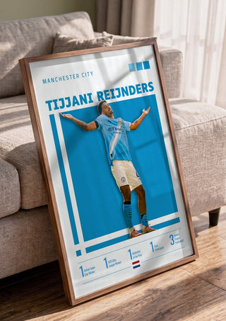 Tijjani Reijnders - Manchester City Football Poster