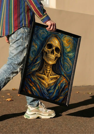 Santa Muerte, A Tribute to Van Gogh's Self-Portrait - Devour Art