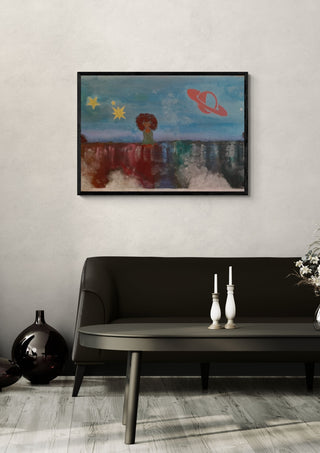 One with the Universe - Naïve Art by YLR