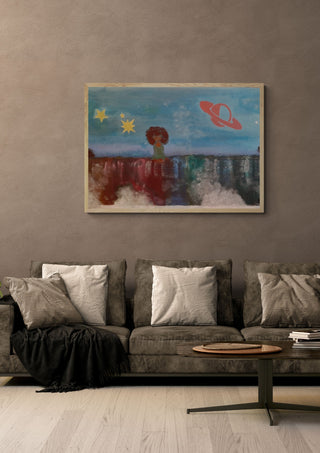 One with the Universe - Naïve Art by YLR