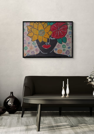 Hibiscus crown - Naïve Art by YLR
