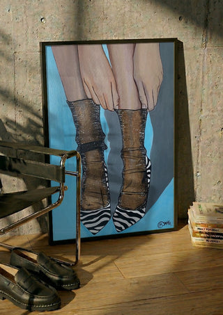 Zebra Heels - Art By Biba