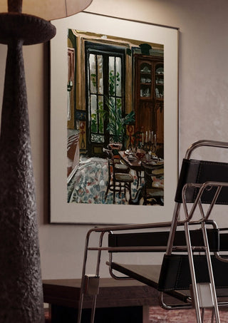 Vue de la cour depuis la salle à manger - Mariam De Giorgio