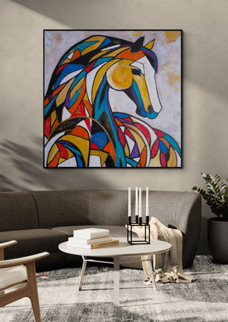 Mosaic Mustang - Igor Kotnik Art