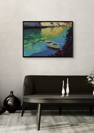 White Boat on the Lagoon - Elena Avanesova