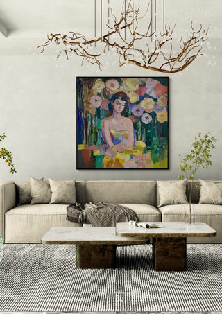 Woman among Flowers - Elena Avanesova