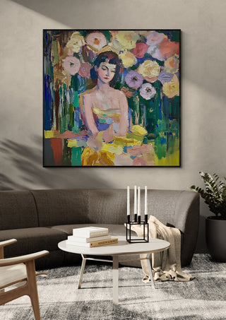 Woman among Flowers - Elena Avanesova