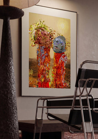 yellow is the color by Henrik Kock framed in a dim room beside a tubular steel chair