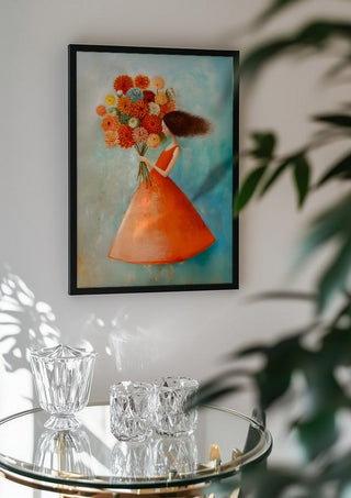 Girl with Flowers - Annika Persson