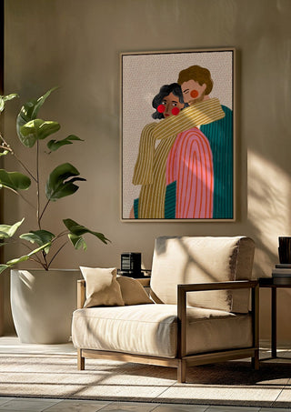 Loving Couple Embrace - Bea Müller