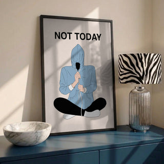 Not Today by Lisen Vennesland in interior setting
