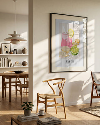 Pink Gin by Lisen Vennesland in interior setting