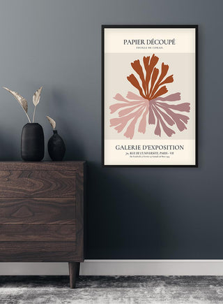 Plakat „Papier découpage” inspirowany sztuką francuską