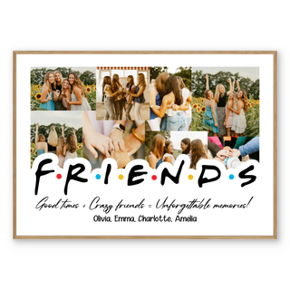 Przyjaciele - spersonalizowany plakat