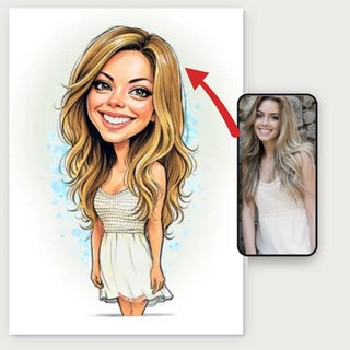 Karykaturalny portret – spersonalizowany plakat