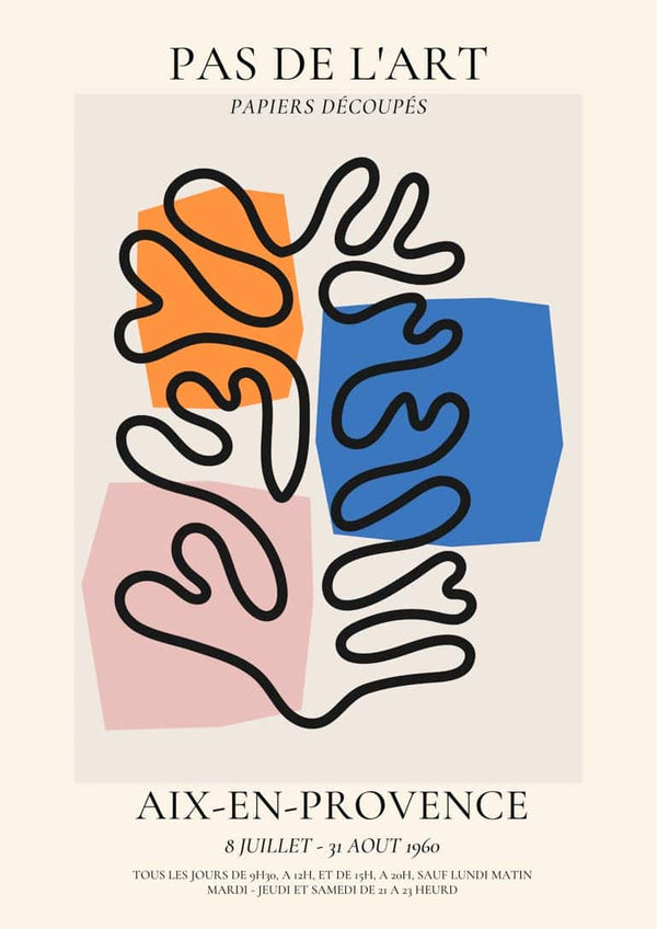 Plakat Pas De L'art inspirowany Matisse’em