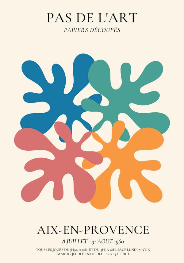 Plakat Jesienne liście inspirowany Matisse’em