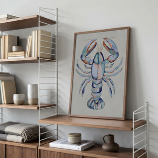 Watercolor Blue Lobster - Nikita Jariwala