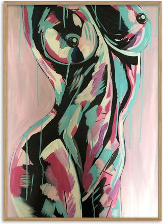 Brushstroke Nude - Art By Biba
