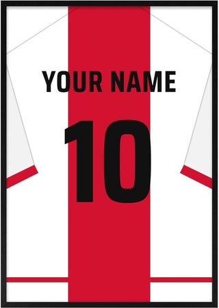 Ajax – Personalised Football Shirt Poster
