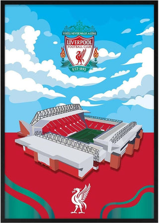 Anfield Liverpool Stadium Football Poster