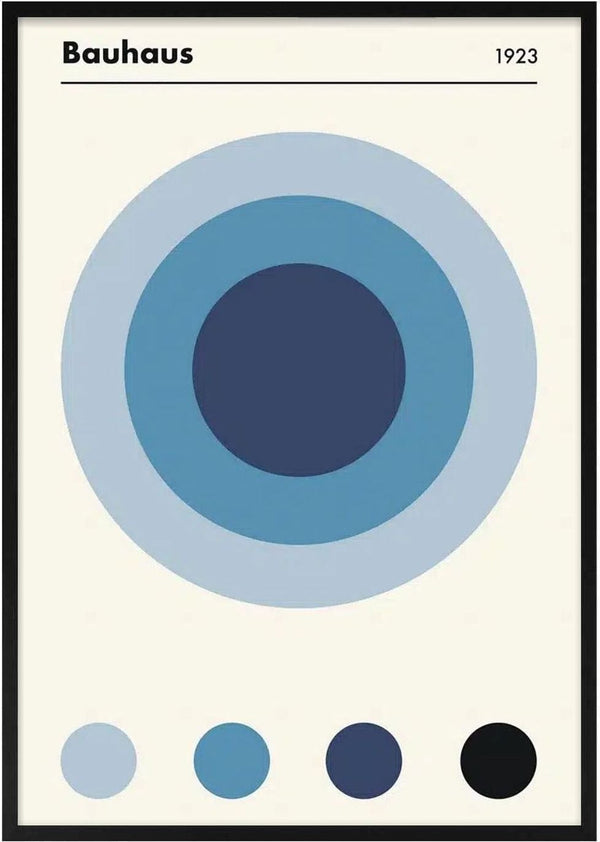 Niebieski plakat Bauhaus 1923