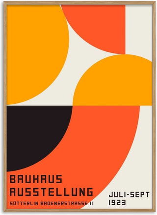 Bauhaus Orange Poster
