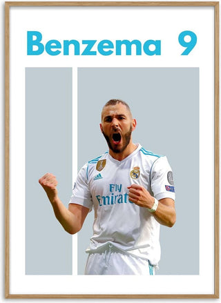 Benzema Real Madrid Football Postert