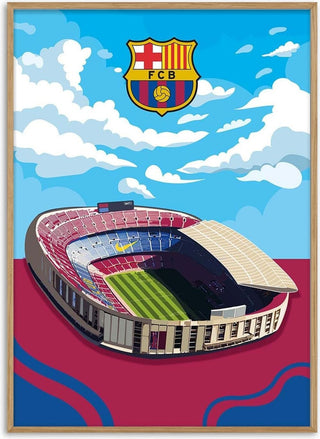 Camp Nou Barcelona Football Poster