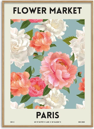 Flower Market- Paris poster