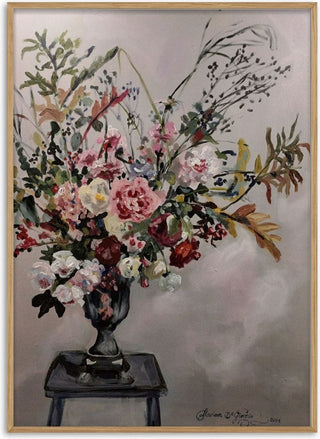 Floral arrangement on Grandmother's stool - Mariam De Giorgio