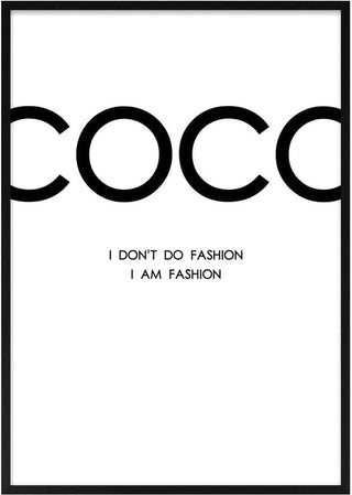 Klassisk Coco Chanel poster