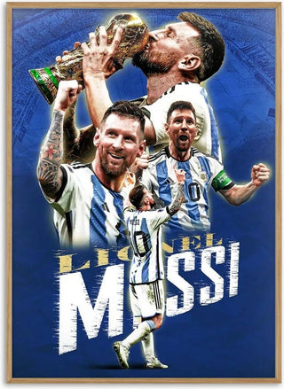 Lionel Messi Football Poster