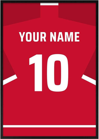 Liverpool – Personalised Football Shirt Poster