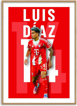 Luis Diaz  - Bayern Munich Football Poster
