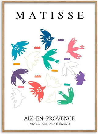 Matisse Inspired Birds Decoupe Poster