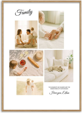 Photo Mosaic – 5 Photo Collage Poster