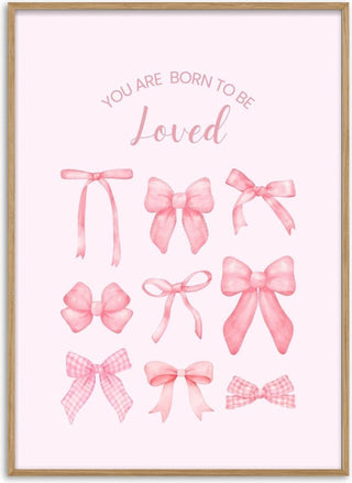 Pink Bows Born To Be Loved