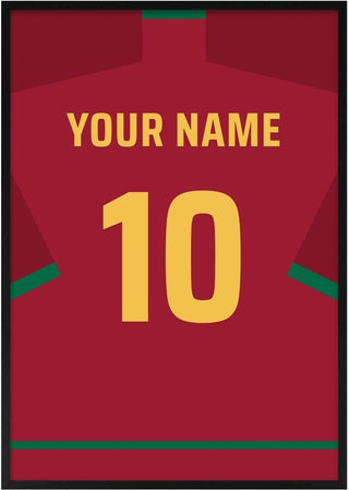Portugal – Personalised Football Shirt Poster