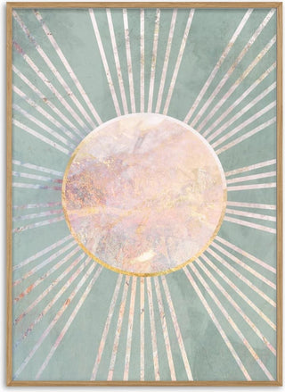 Sage Green Boho Sun Rays