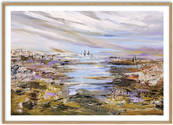 Sailorman by Art Anne Lee - a wide estuary with small white sails on the horizon