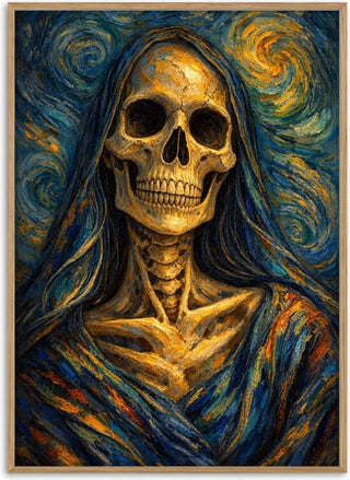 Santa Muerte, A Tribute to Van Gogh's Self-Portrait - Devour Art