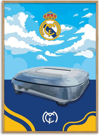 Santiago Bernabeu Real Madrid Football Poster