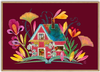 Whimsy Swedish Cottage Burgundy - Enikő Marosváry-Kramcsák